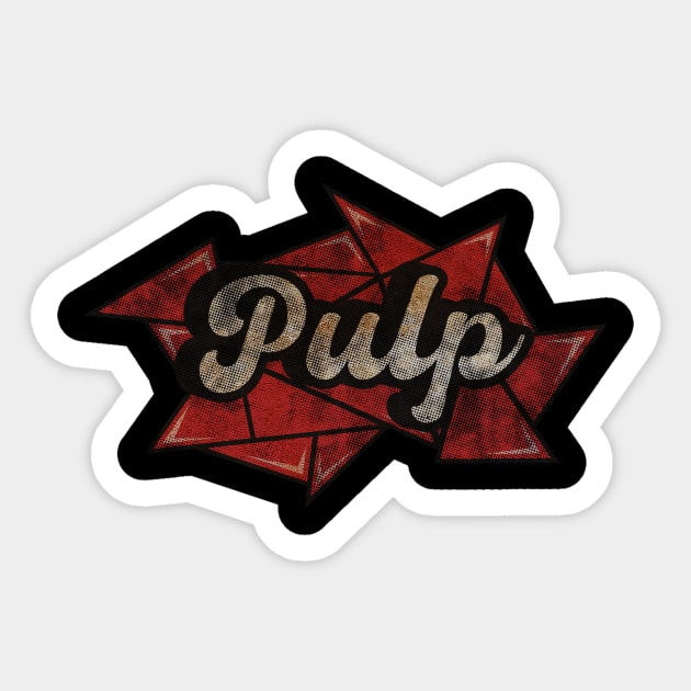 Pulp - Red Diamond Sticker by G-THE BOX